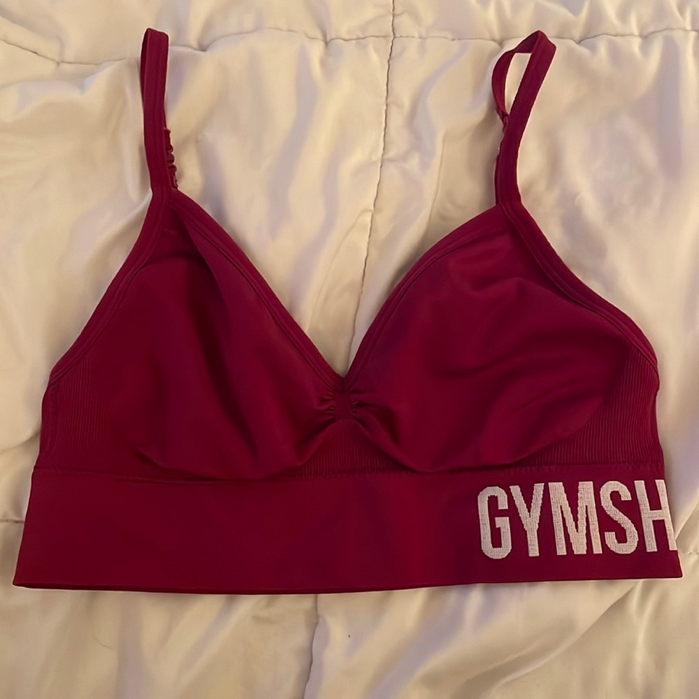 Gymshark Sports Bra- Small -Burgundy- Like new